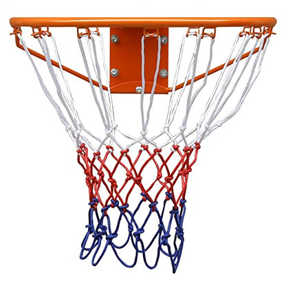 Basketball Folding Hoop, Indoor/Outdoor Hanging Basketball Net, All-Weather Net, Wall Hanging 18"