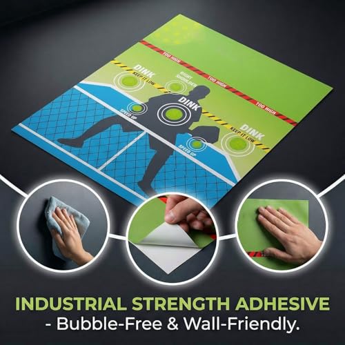 Pickle Practice Pad, Training Aid Equipment for Control Volleys Accuracy, Easy Setup for Home Gym Club