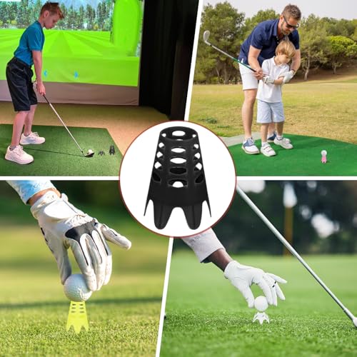 Golf Simulator Tees - Plastic Golf Tees Use for Home & Outdoor & Indoor Driving Range & Winter Turf - Pack of Mat Tees