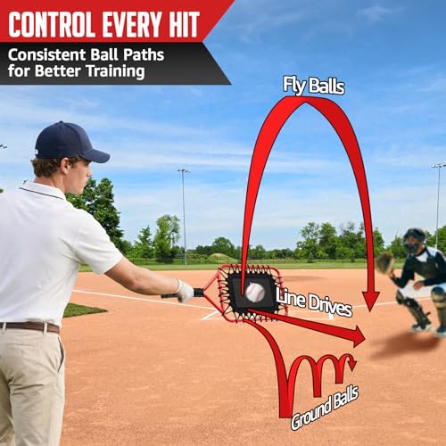ZEALFEEL Baseball Racket for Fly Balls, 19-Ounce Fungo Racket Baseball/Softball Training, Scientific Weighted Bat with Ergonomic for Parents & Coaches, Hitting Ground Balls, Pop Flies & Line Drives