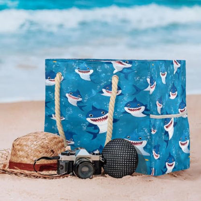 Beach Bag Waterproof Sand-proof Canvas Tote Lightweight Shoulder Bag Suitable for Family outdoor travel - color: D9