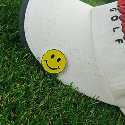 Golf Ball Markers with Hat Clips Value Sets for Men Women Golfer, Removable Attaches Easily to Golf Cap Premium Gifts - color: clover face