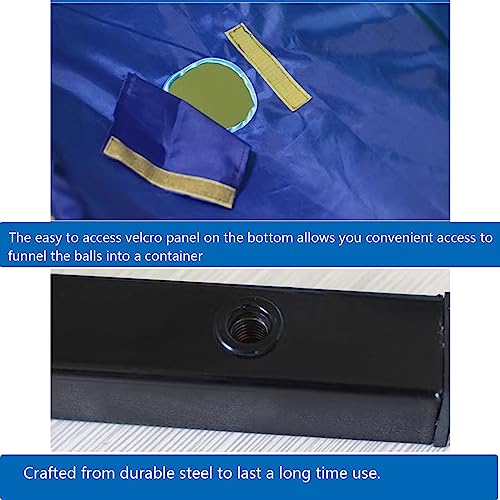 Movable Ping Pong Practice Net, Professional Table Tennis Ball Collector for Multi-Ball Drills or Robot Serve Launcher Practice, Easy Set Up