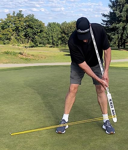 Adds Golf Skill, Play Smart & Putt Better, Protects Clubs, No Lost Gear, Travel Bag Arm, Resistance Tool, Putting Alignment Aid, Pregame Warm-Up, Golf Forever Stretching Bar & Training