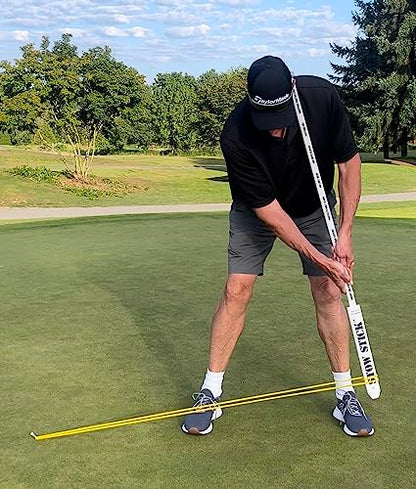 Adds Golf Skill, Play Smart & Putt Better, Protects Clubs, No Lost Gear, Travel Bag Arm, Resistance Tool, Putting Alignment Aid, Pregame Warm-Up, Golf Forever Stretching Bar & Training