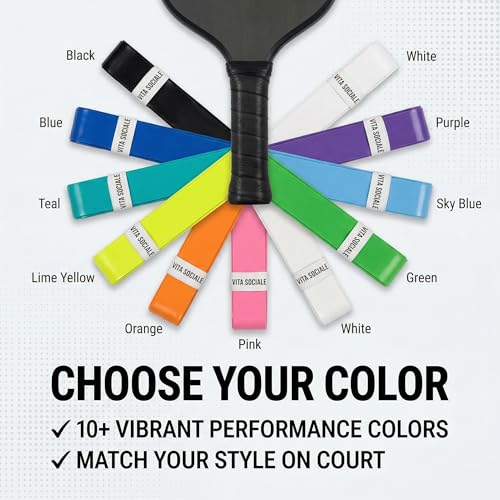 Pickleball Overgrip Tape (3 Pack) – Ultra-Soft Cushioned Grip, Sweat-Resistant, Non-Slip for Pickleball Paddles & Tennis Rackets - color: Sunset Fade - Smooth