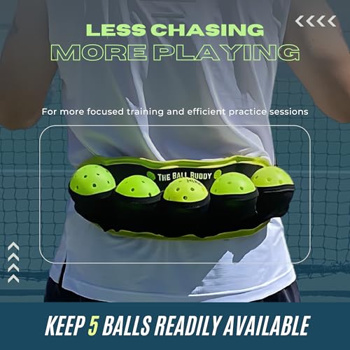 Premium Pickleball Ball Buddy – Hands-Free Pickleball Holder + Bonus Keychain