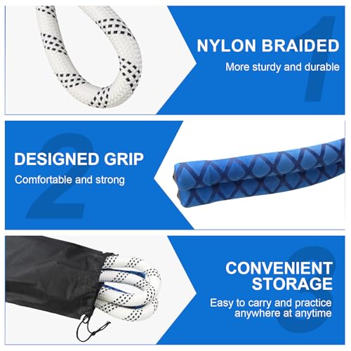 THE GOLFER STORE Golf Rope Swing Trainer Golf Swing Training Aid - Portable Golf Rope for Improving Swing Speed, Tempo and Power for All Levels of Warm-Up Practice Equipment