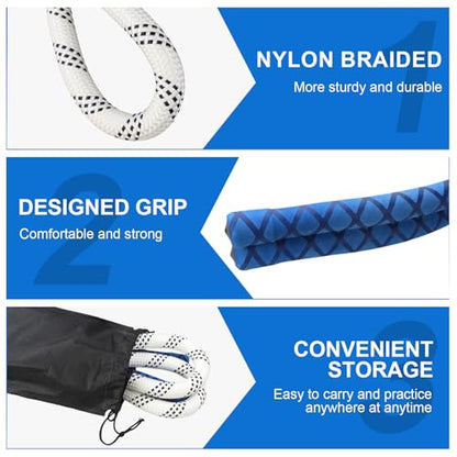 THE GOLFER STORE Golf Rope Swing Trainer Golf Swing Training Aid - Portable Golf Rope for Improving Swing Speed, Tempo and Power for All Levels of Warm-Up Practice Equipment
