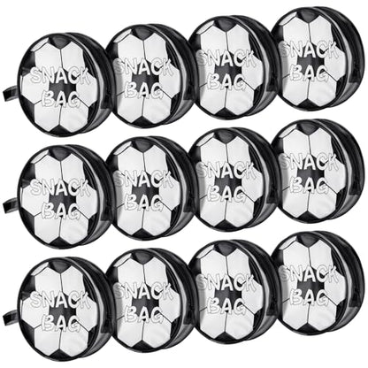 Reginary 12 Pcs Soccer Snack Bags for Team Gifts Soccer Goodie Clear Treat Candy Pouch Bags PVC Waterproof with Zipper Party Favors for Team Birthday Gifts Sport Supplies - style: Soccer Snack Bag
