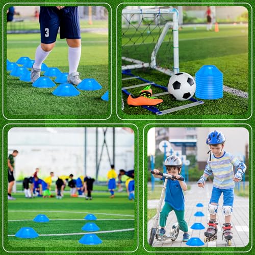 12 Pcs Mini Soccer Cones for Sport Agility Disc Cones Soccer Training for Agility Drills Sports Football