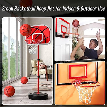 8 Pcs Mini Basketball Nets Replacement for 8"-10.25" Basketball Rims Nylon Small Basketball Hoop Net