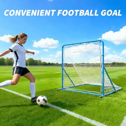 Soccer Rebounder Net, Adjustable Multi-Sport Rebounder Net for Passing Throwing and Ball Control, Practice Nets for Baseball, Volleyball Bounce Back Trainer Equipment for Backyard 4/6 x 4/5 Ft