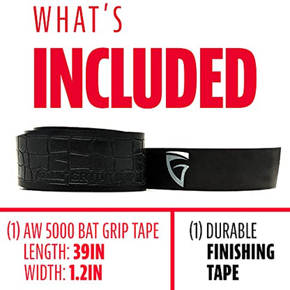 Franklin Sports Gator Grip - Baseball Bat Grip Tape - color: Black