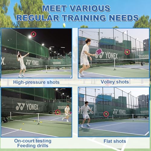 Portable Pickleball Training Machine With Adjustable Speed, Height And Frequency, 40-Ball Capacity, Removable Battery, 4-Hour Battery Life, Suitable For Multiple Modes Of Pickleball Training Equipment