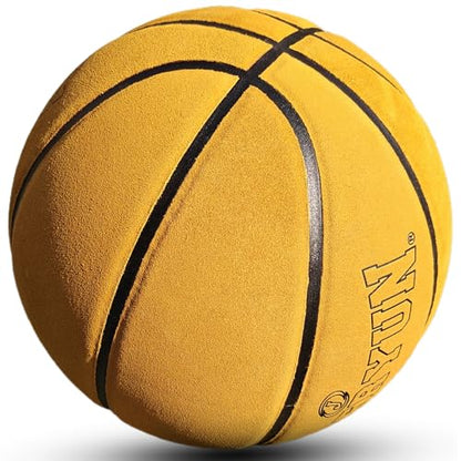 Professional Top-Grain Cowhide Basketball, Indoor Game Leather Ball for Competition & Training - color: Yellow