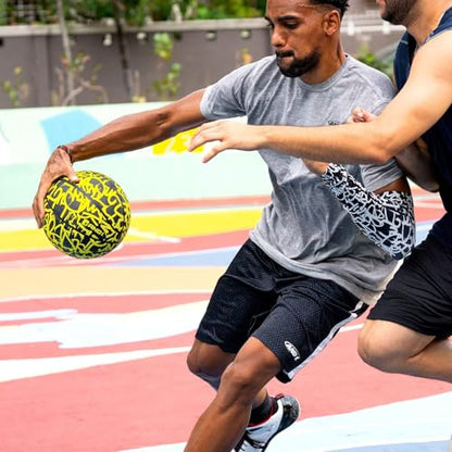 AND1 Fantom Graffiti Rubber Basketball - Streetball for Indoor and Outdoor Use, Deep Channel Construction and Durability