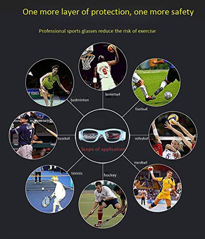 ''N/A'' Kids Sports Glasses Basketball Football Safe Training Goggles Anti Fog 7-12