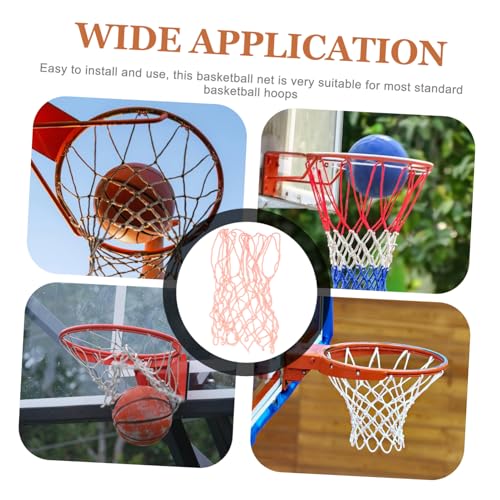 Abaodam Luminous Pink Basketball Net Replacement Durable Polyester Glow Dark Basketball Frame Net for Outdoor and Indoor Courts Standard Strong Load Bearing for Training and Recreation