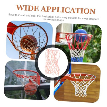Abaodam Luminous Pink Basketball Net Replacement Durable Polyester Glow Dark Basketball Frame Net for Outdoor and Indoor Courts Standard Strong Load Bearing for Training and Recreation