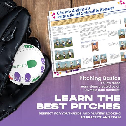 Markwort Christie Ambrose's Softball Pitching Trainer, 11-Inch,White