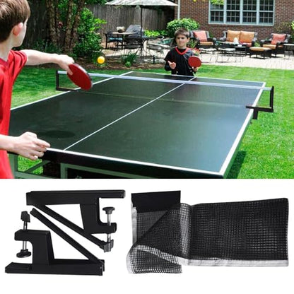 pingpongNet - Table Tennis Net, Adjustable Post Set, Quick Assembly with Clamps | Portable Replacement Accessory for Indoor Outdoor Games, Practice, Professional, Competition, Amateur Training - size: 0.5-4cm