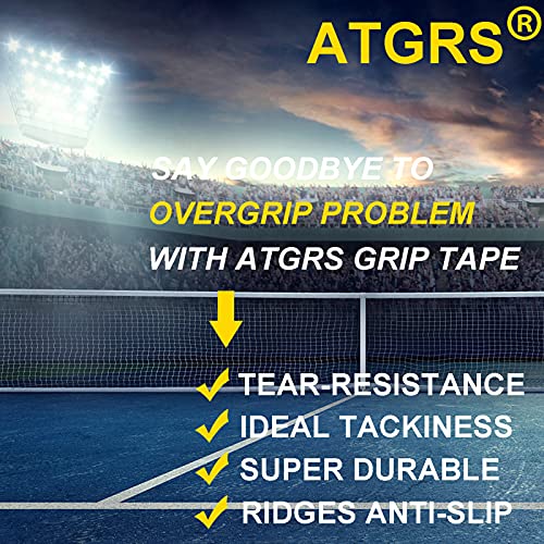 Tennis Grip Tacky Tennis Racket Grip Tape Absorbent Anti-Slip Tennis Overgrip for Tennis Badminton Pickleball Racquet Handle Grip with Damping Ridges Overgrips (Royal Blue)