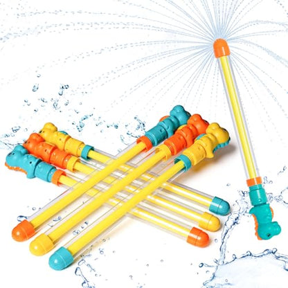 Dsmile 3 Pcs Firework-Shaped Spray Water Gun for Kids,Squirt Gun Umbrella-Shaped Spray for Swimming Pool Beach Summer Outdoor Water Party Games - style: Fireworks nozzle(Dinosaur)*3