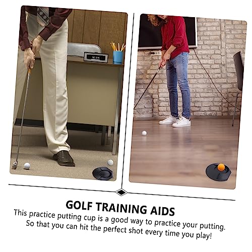 3pcs Golf Practice Disc Portable Putting Aid for Use Lightweight Training Device for All Ages for Home Office and Travel