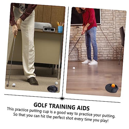 3pcs Golf Practice Disc Portable Putting Aid for Use Lightweight Training Device for All Ages for Home Office and Travel