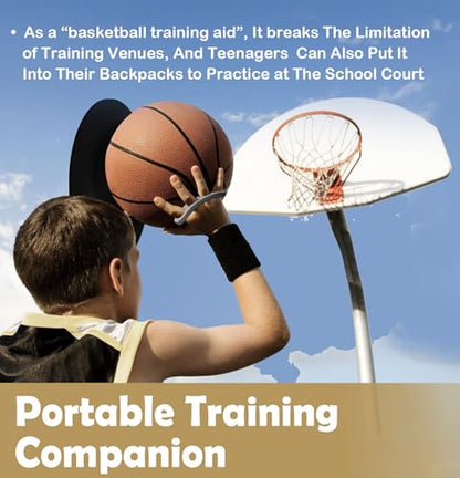 Basketball Shooting Trainer - Adjustable Hand Placement Corrector Eliminate Off-Hand Interference with Bonus 5.3" Shooting Aid - Basketball Training Equipment Accessories - size: Small-Medium