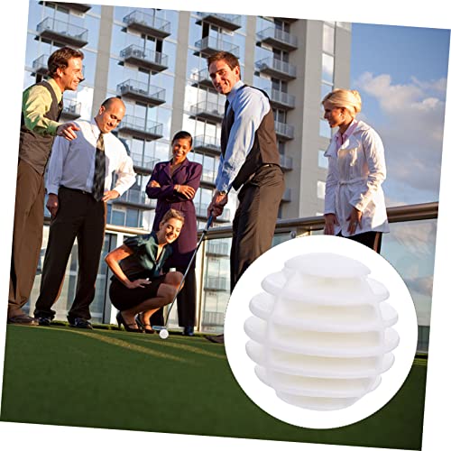 UPKOCH 10Pcs Indoor Golf Stripe Practice Balls for Skill Development Lightweight PE Material for Swing Practice