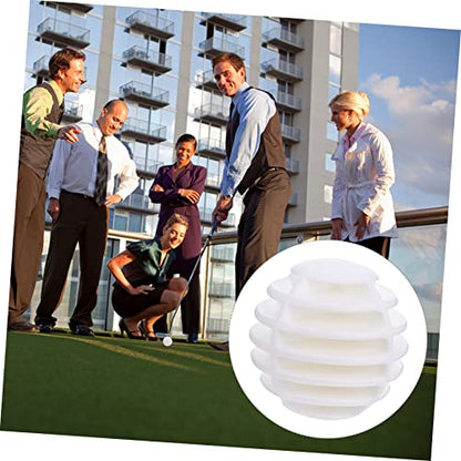 UPKOCH 10Pcs Indoor Golf Stripe Practice Balls for Skill Development Lightweight PE Material for Swing Practice