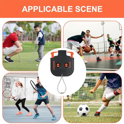 Golf Stroke Counter, Golf Score Keeper Clicker Counter, Disc Golf Accessories, Hand Counter Clicker with Chain, Putting Score Counter, Golf Game Scorekeeper, Scoring Keeper Golf Accessories (C)