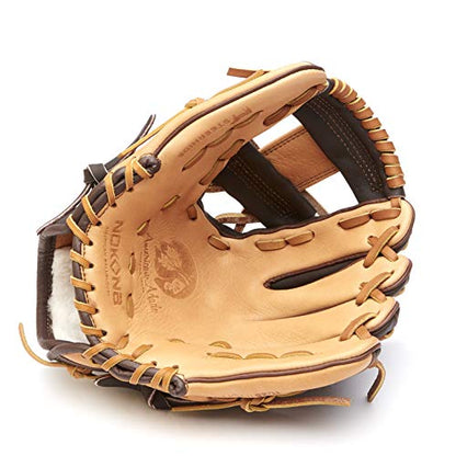Nokona S-200I Handcrafted Alpha Baseball Glove - I-Web for Infield and Outfield Positions, Youth Age 14 and Under 11.25 Inch Mitt, Made in The USA