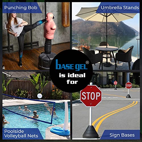 BaseGel Polymer for Basketball Goal and Outdoor Indoor Sign Hoops Bases, Perfect Replacement for Sand and Sandbags to Anchor Portable Sports Pools Baskets, Easy to Use and Apply with Water, 16 oz