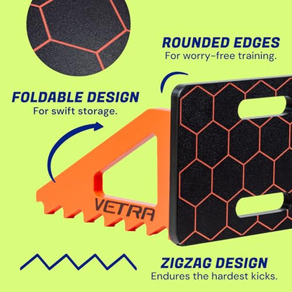 VETRA Soccer Rebounder Board - Heavy Duty Portable Soccer Wall & Passing Board with Sandbags - Indoor & Outdoor Soccer Training Equipment & Summer Solo Practice, Ball Control & Shooting