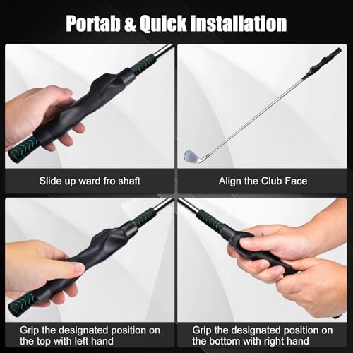 Golf Grip Trainer, Golf Club Grip Trainer for Right Hand,Improves Grip Strength and Accuracy,Trains Correct Hand Position for Stable Swing,Golf Training Swing Aid for All Level Golfers