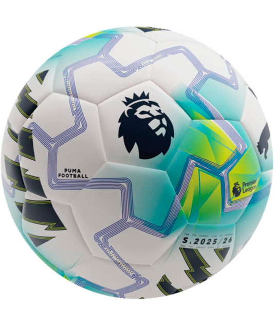 Puma Orbita Match Premier League Soccer Ball (FIFA Quality) - color: White-Team Aqua-Ultra Blue-mulicolour AH25
