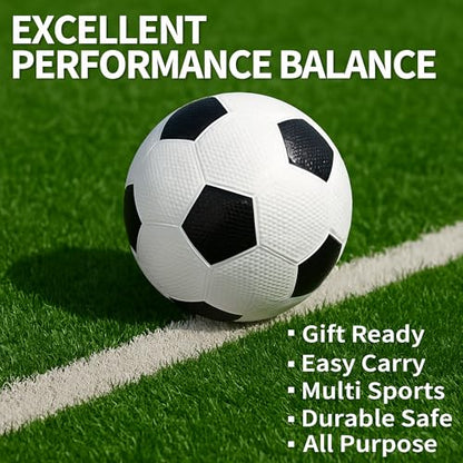 8.5 Inch Sports Balls Set 7 Pack,Playground Balls for Kids&Adults, Includes Soccer Ball, Basketball, and Football,Rainbow Ball for Outdoor & Indoor Games, Boys and Girls Gift with Gift Box