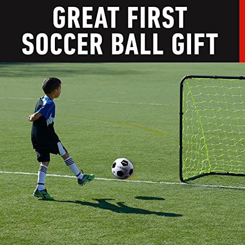 Franklin Sports Soccer Balls - Youth & Adult - Sizes 3, 4 & 5 - Single & Bulk Packs - Black & White - style: Size 3 - 1 Inflated Ball