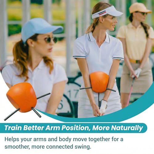 Connector Golf Swing Trainer for Posture Correction and Arm Alignment, Golf Training Aid for Proper Swing Mechanics, Golf Swing Ball Training, Golf Connector Ball Practice, All Skill Levels
