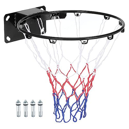 PATIKIL Basketball Rims Replacement Bear Solid Steel - color: Black