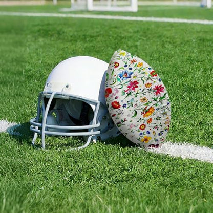 American Football, Official Size 11.9 x 7.3 Inch, Premium Composite Leather High-Grip Ball with Pro-Style Lacing, Unique Prints for Training, Games & Gifts - color: Splendid Flowers