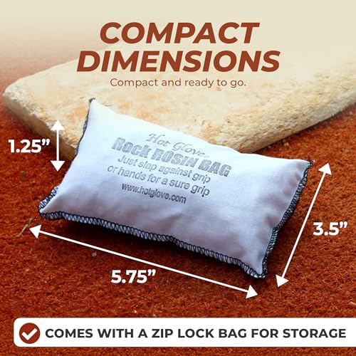 Hot Glove Rock Rosin - Extra Tacky Rosin with Easy Flow Bag for Max Rosin,ROZ-R