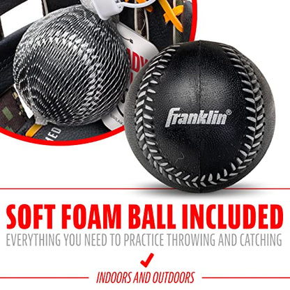 Franklin Sports Kids Baseball Gloves - RTP Youth Teeball Glove + Ball Set - Boys + Girls Teeball Mitt - 9.5" - color: Orange