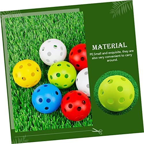 KOMBIUDA Golf for Golfing Training Golfing Hollow-Out Balls Golfing Training Balls Practice Balls Indoor Balls - color: Green