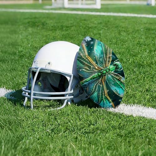 American Football, Official Size 11.9 x 7.3 Inch, Premium Composite Leather High-Grip Ball with Pro-Style Lacing, Unique Prints for Training, Games & Gifts - color: Green Art Butterfly