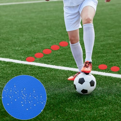 PATIKIL Spot Markers, Non-Slip Floor Dots Agility Markers Flat Field Cones Poly Dot - color: Blue