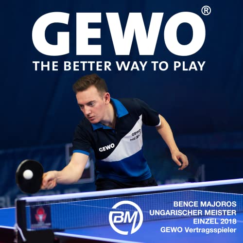 GEWO AWR Outdoor 40+ Table Tennis Balls - Water-Repellent Plastic Outdoor Table Tennis Balls for Outdoor Use, Weather-Resistant Training Table Tennis Balls, 40 + mm Diameter, Pack of 6